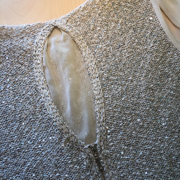 vero moda sequins, sheer and keyhole back zipper - Picture 6 of 10